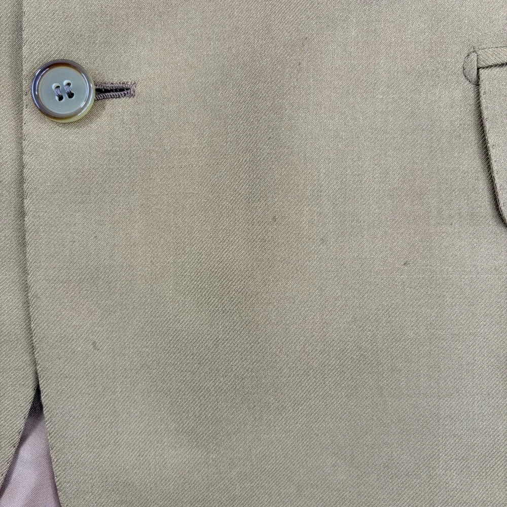 Vintage Brioni Nomentano Blazer Jacket Sport Coat Brown Cashmere Silk Men 42L